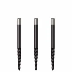 *Mission Lunar FS Dart Points - Spare Points - Rough Cut - Black 12 *Mission Lunar FS Dart Points - Spare Points - Rough Cut - Black -Dart Shop LUNAR FS BLACK2