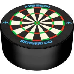Mission Samurai Infinity Dart Base Station - Mini Sisal Dartboard Dart Holder -Dart Shop Mission Base Station Dock Set 4
