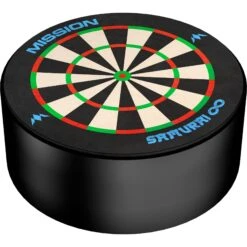 Mission Samurai Infinity Dart Base Station - Mini Sisal Dartboard Dart Holder -Dart Shop Mission Base Station Dock Set 6
