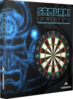 Mission Samurai Infinity Dartboard - Professional Board - Black Ring -Dart Shop Mission Samurai Infinity Dartboard 08