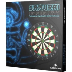 Mission Samurai Infinity Dartboard - Professional Board - Black Ring -Dart Shop Mission Samurai Infinity Dartboard 09