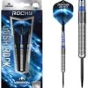 Mission Josh Rock Darts - Steel Tip - 80% - Rocky - Silver & Blue
