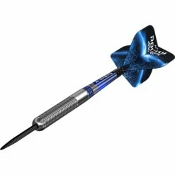 Mission Josh Rock Darts - Steel Tip - 80% - Rocky - Silver & Blue -Dart Shop Mission Josh Rock Darts Steel 80 Silver 5