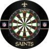 NFL - Printed Dartboard & Printed Surround - Official Licensed - New Orleans Saints