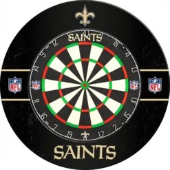 NFL - Printed Dartboard & Printed Surround - Official Licensed - New Orleans Saints