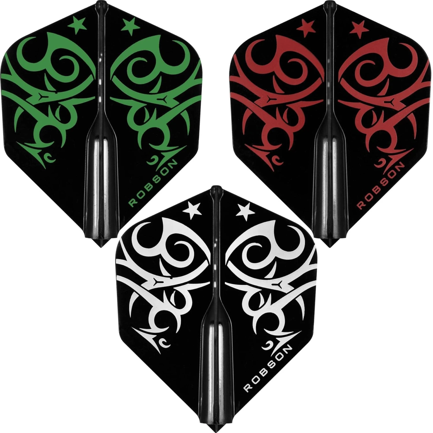 Robson Plus Dart Flights - For All Shafts - Std No2 - Tribe 1 Robson Plus Dart Flights - For All Shafts - Std No2 - Tribe