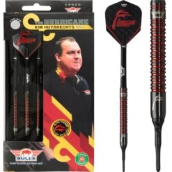 *Bulls Kim Huybrechts Darts - Soft Tip - Black - The Hurricane