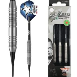 *Bulls Max Hopp Darts - Soft Tip Stainless Steel - Maximiser