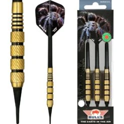 Bulls Tarantula Darts - Soft Tip Brass - Black Ringed