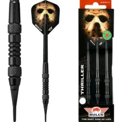 Bulls Thriller Darts - Soft Tip Black Brass - Style B
