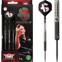 *Bulls Adam Gawlas Darts - Steel Tip - Black & Silver