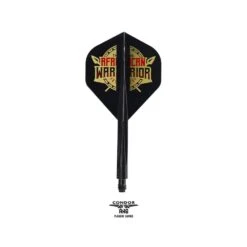 *Condor AXE Dart Flights - Devon Petersen - Standard - African Warrior - Inspiration 2 - Black -Dart Shop P CN355X PA Parent 2