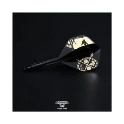 Condor AXE Dart Flights - Devon Petersen - Standard - African Warrior - Inspiration 3 - Black -Dart Shop P CN364X PA Parent 5