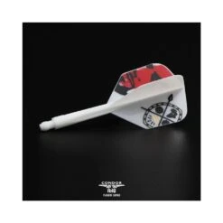 *Condor AXE Dart Flights - Devon Petersen - Small - African Warrior - Inspiration 3 - White -Dart Shop P CN373X PA Parent 4