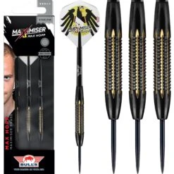 Dart Shop 24 Bulls Max Hopp Darts - Steel Tip - Shell Coated - Brass - Maximiser - 21g