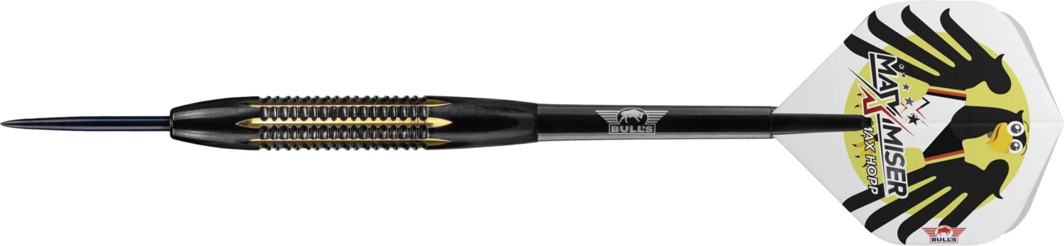 Bulls Max Hopp Darts - Steel Tip - Shell Coated - Brass - Maximiser - 21g 2 Bulls Max Hopp Darts - Steel Tip - Shell Coated - Brass - Maximiser - 21g - Image 2