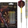 *Cuesoul - Steel Tip Tungsten Darts - Challenge - Multi Ring - Tapered - Yellow