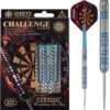 *Cuesoul - Steel Tip Tungsten Darts - Challenge - Multi Ring - Quad - Blue