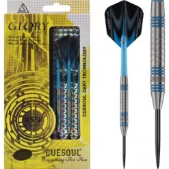 *Cuesoul - Steel Tip Tungsten Darts - Glory - Blue Grooves - Ringed
