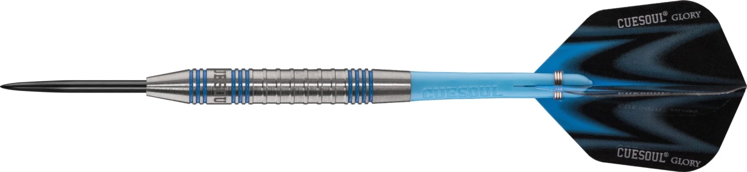 *Cuesoul - Steel Tip Tungsten Darts - Glory - Blue Grooves - Ringed 2 *Cuesoul - Steel Tip Tungsten Darts - Glory - Blue Grooves - Ringed - Image 2