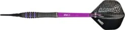 One80 Raise B Darts - Soft Tip - Black - Purple Rings -Dart Shop P D2915X PA Parent 4