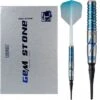 *Cuesoul - Soft Tip Tungsten Darts - Blue Gem Stone - Oil Paint Finish