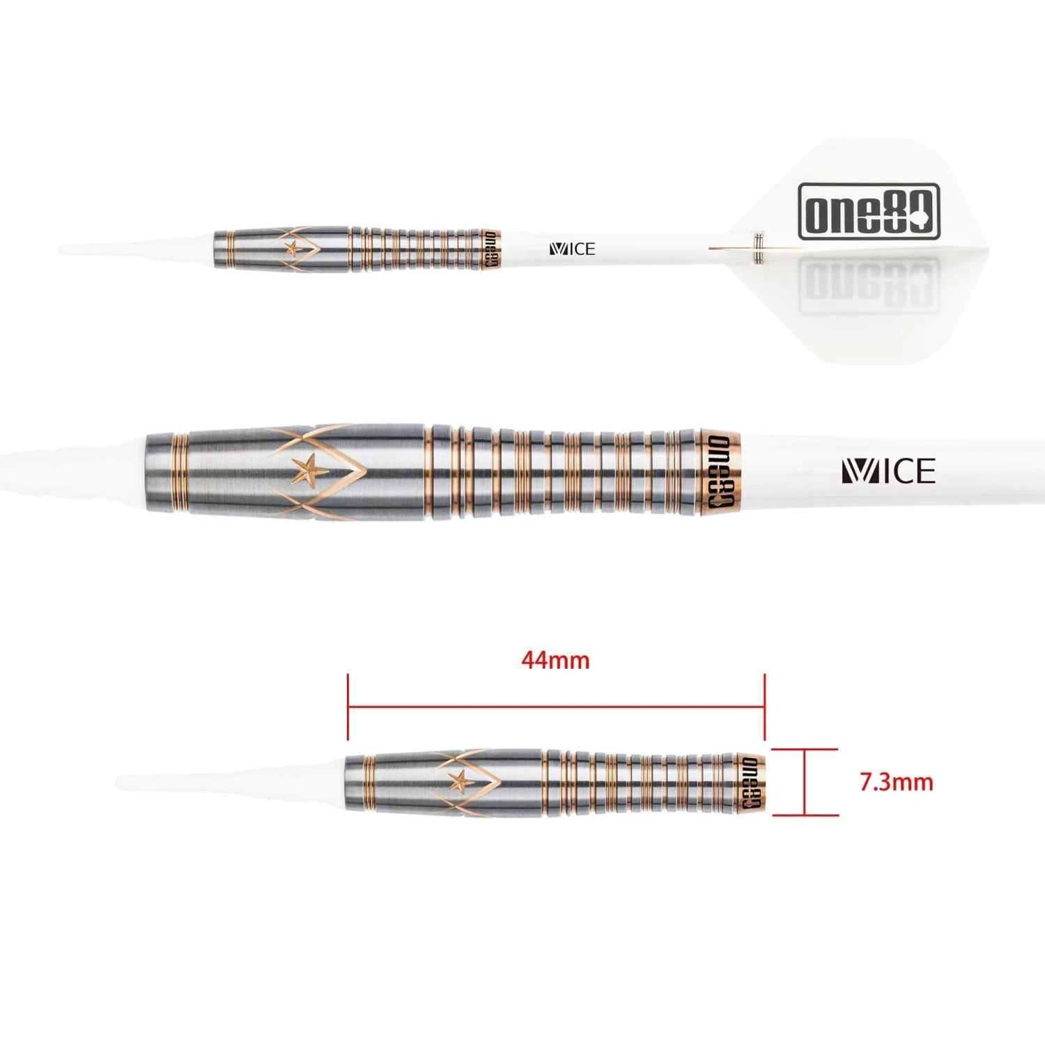One80 Alice Law Stone Darts - Soft Tip - V2 - Bronze Star 3 One80 Alice Law Stone Darts - Soft Tip - V2 - Bronze Star - Image 3