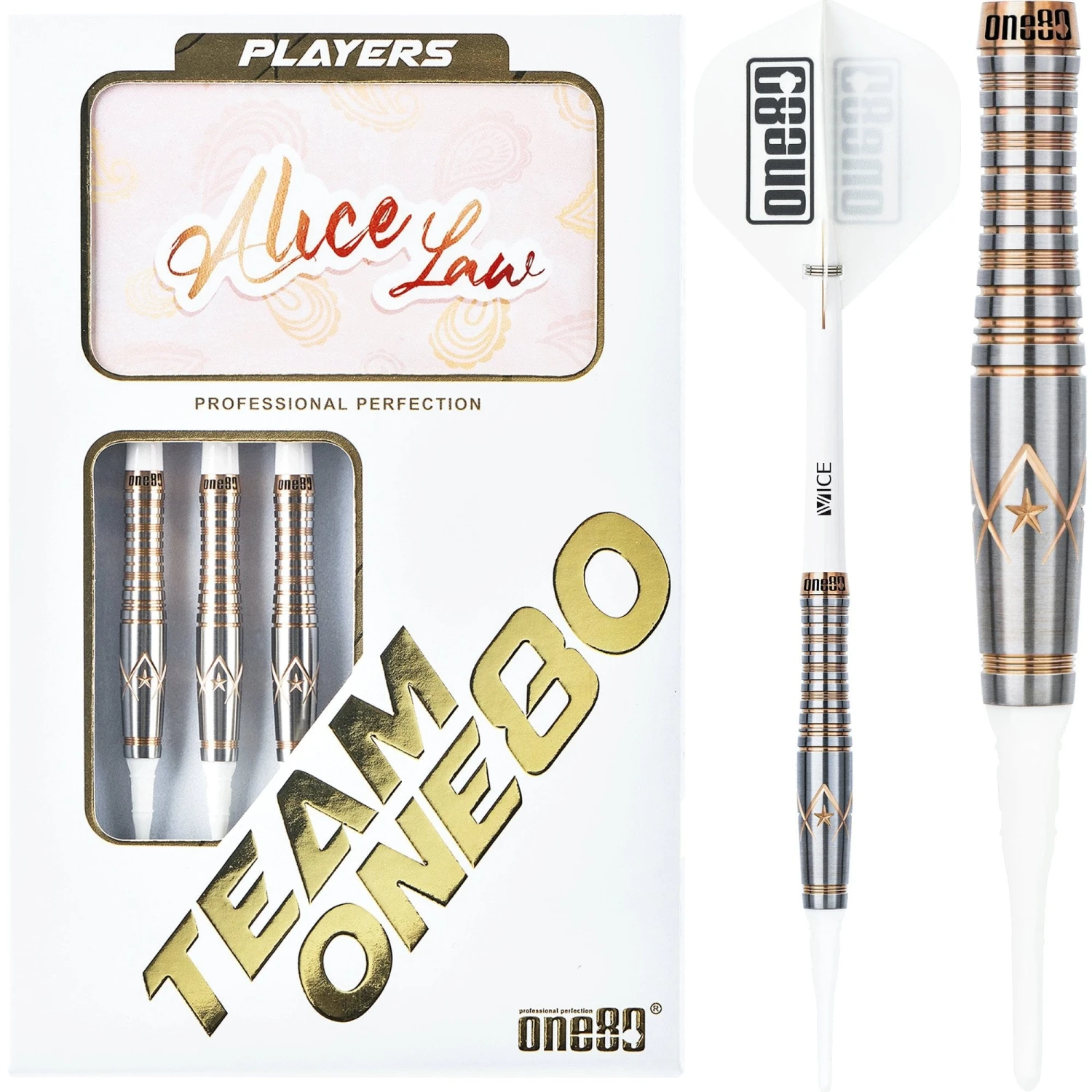 One80 Alice Law Stone Darts - Soft Tip - V2 - Bronze Star 1 One80 Alice Law Stone Darts - Soft Tip - V2 - Bronze Star