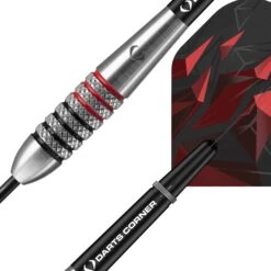 Darts Corner Astrofire Darts - Steel Tip - Knurled - Black & Red -Dart Shop P D3570X PA Parent 6