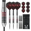 Darts Corner Astrofire Darts - Steel Tip - Knurled - Black & Red