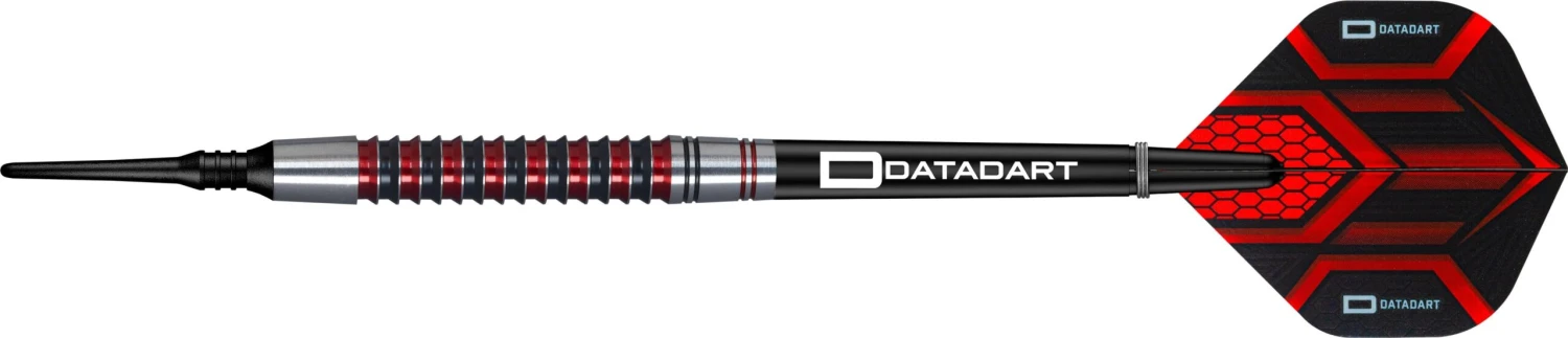 Datadart Red Demon Darts - Soft Tip - Red Rings 2 Datadart Red Demon Darts - Soft Tip - Red Rings - Image 2