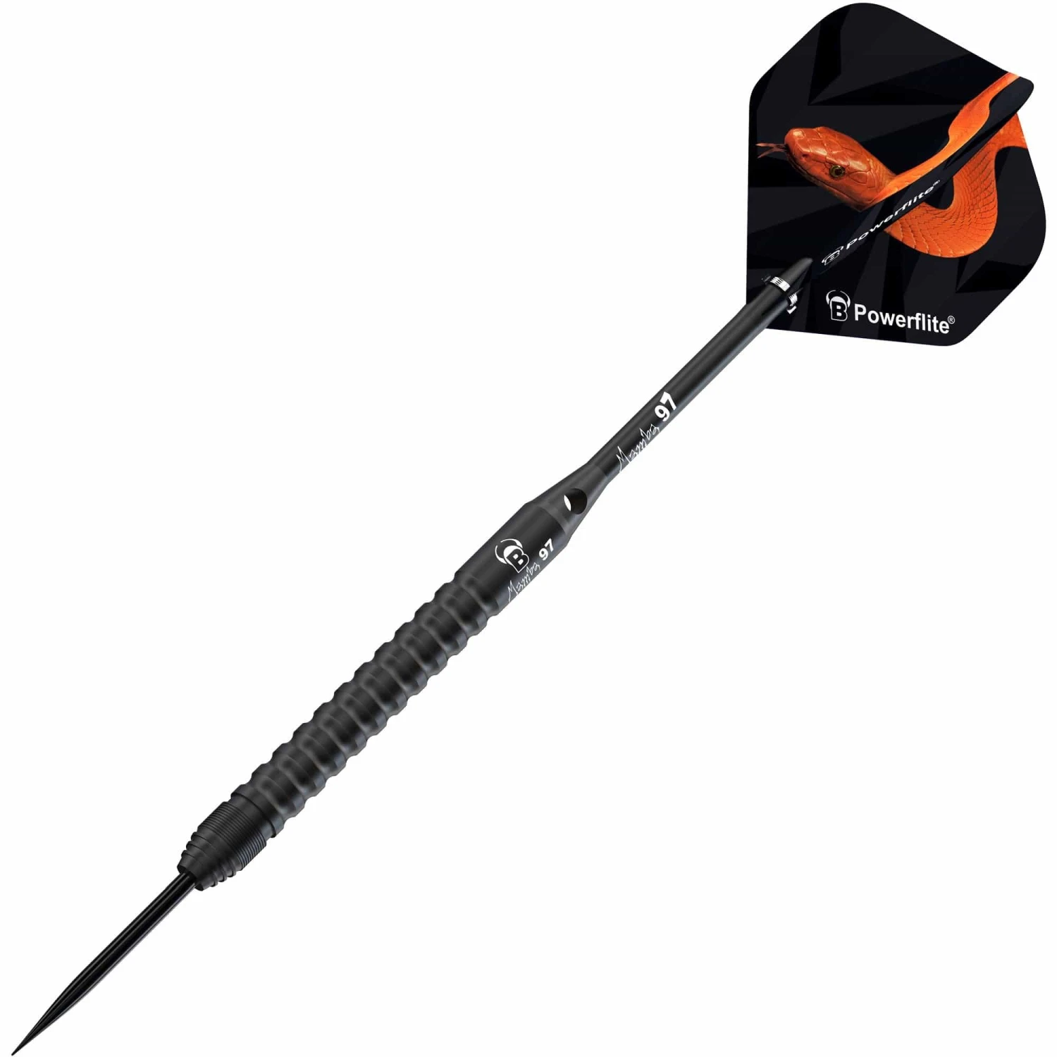 BULL'S Mamba 97 Darts - Steel Tip - M3 - Black Titanium 2 BULL'S Mamba 97 Darts - Steel Tip - M3 - Black Titanium - Image 2
