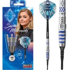 BULL'S Sarah Milkowski Darts - Soft Tip - Sapphire