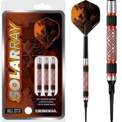 *Designa Solar Rays V2 Darts - Soft Tip - Sunset Orange