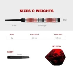 Designa Vampires V2 Darts - Soft Tip - M2 -Dart Shop P DE SO VV2 M2 Parent 2