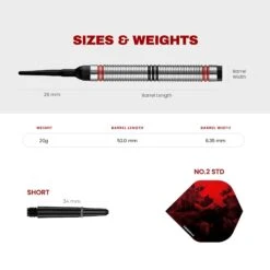 Designa Vampires V2 Darts - Soft Tip - M4 -Dart Shop P DE SO VV2 M4 Parent 2