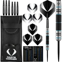 Darts Corner Marine Darts - Steel Tip - M3 - Aqua Black