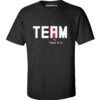 T Shirt - Humour Dart T-Shirt - Black - No I In Team