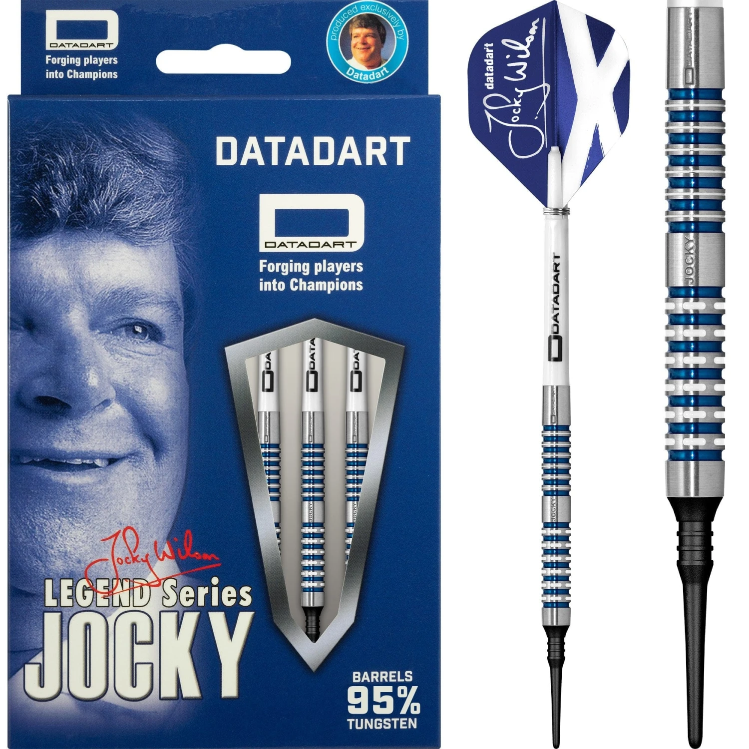 Datadart Jocky Wilson Darts - Soft Tip - Legend 95 1 Datadart Jocky Wilson Darts - Soft Tip - Legend 95