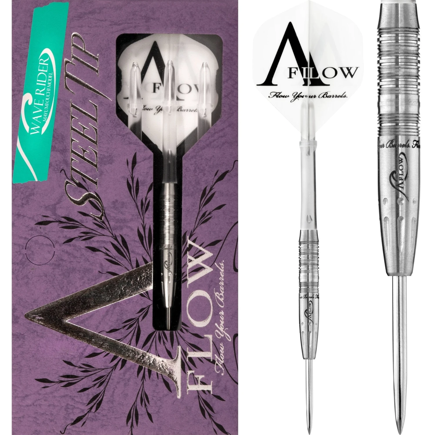 Dynasty Darts - Black Line - Steel Tip - Wave Rider - 21g 1 Dynasty Darts - Black Line - Steel Tip - Wave Rider - 21g