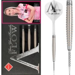 Dynasty Darts - Black Line - Steel Tip - Fallon Sherrock - Pink Gold - Fallon 3 - 24g