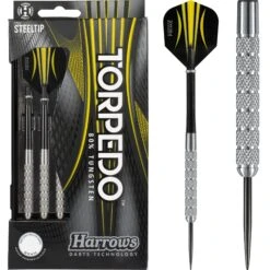 Harrows Torpedo Darts - Steel Tip - Full Knurl