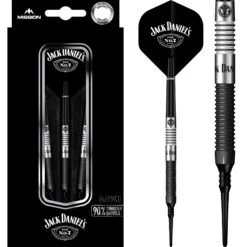 Jack Daniels Old No7 - Tungsten Darts - Soft Tip - Black
