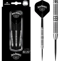 Jack Daniels Old No7 - Tungsten Darts - Steel Tip - Ringed - 22g