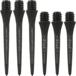 L-Style Hard Lip Points - Carbon - 2ba - 2 Sets - Black
