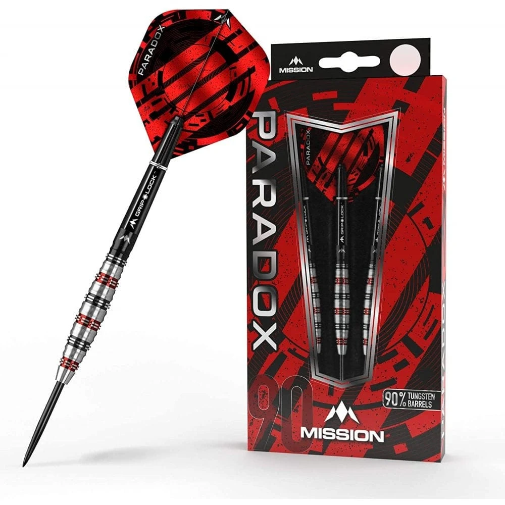 *Mission Paradox Darts - Soft Tip - Straight - M1 - Electro Black & Red 2 *Mission Paradox Darts - Soft Tip - Straight - M1 - Electro Black & Red - Image 2