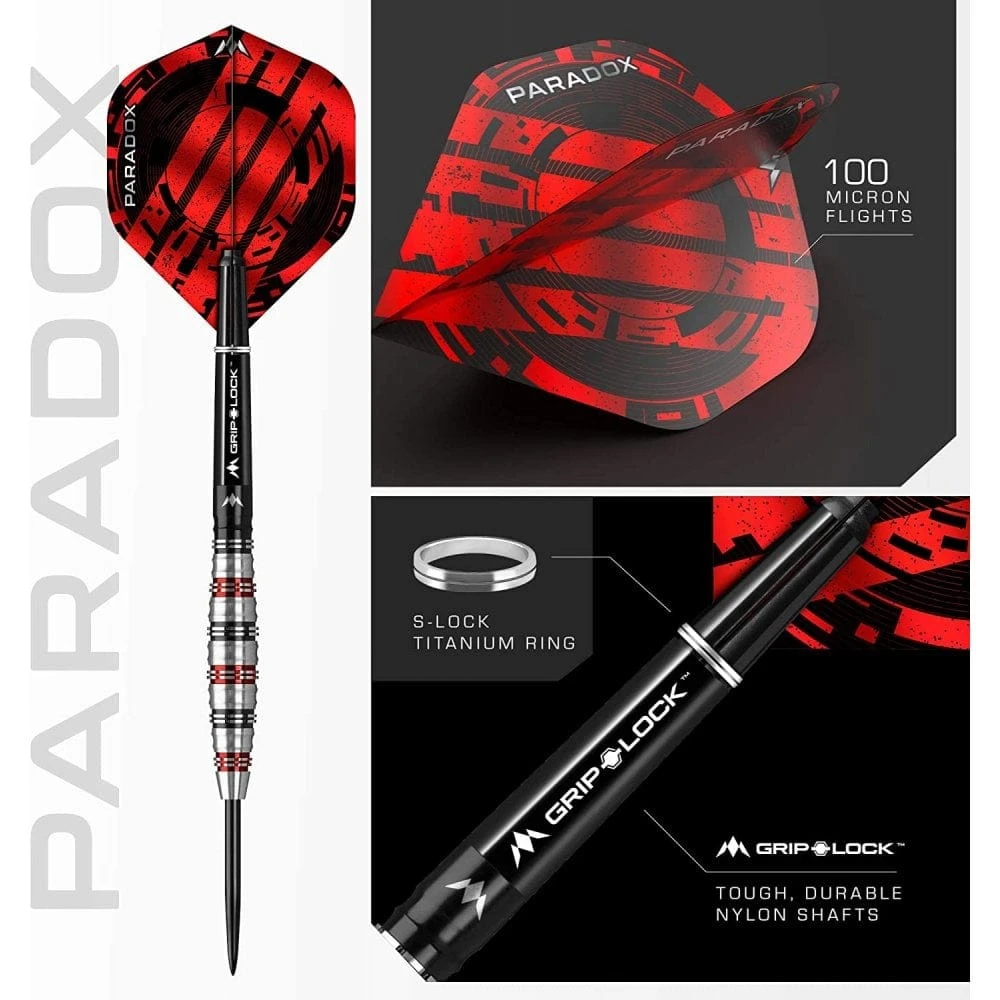 *Mission Paradox Darts - Soft Tip - Straight - M1 - Electro Black & Red 3 *Mission Paradox Darts - Soft Tip - Straight - M1 - Electro Black & Red - Image 3