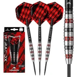 *Mission Paradox Darts - Soft Tip - Straight - M1 - Electro Black & Red 10 *Mission Paradox Darts - Soft Tip - Straight - M1 - Electro Black & Red -Dart Shop P MI SO PAR M1 Parent 4