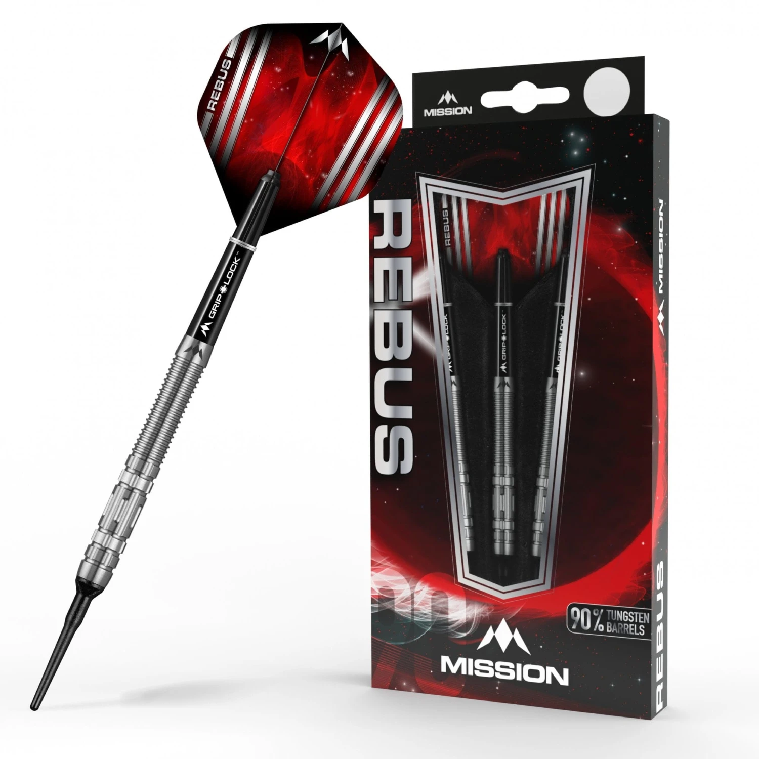 *Mission Rebus Darts - Soft Tip - M1 - Rear Ring Grip 2 *Mission Rebus Darts - Soft Tip - M1 - Rear Ring Grip - Image 2