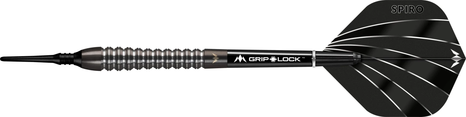 Mission Spiro Darts - Soft Tip - Graphite PVD - M2 - Black 2 Mission Spiro Darts - Soft Tip - Graphite PVD - M2 - Black - Image 2